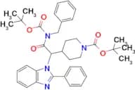 Tert-Butyl 4-(2-(benzyl(tert-butoxycarbonyl)amino)-2-oxo-1-(2-phenyl-1H-benzo[d]imidazol-1-yl)ethy…