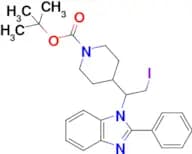 Tert-butyl 4-(2-iodo-1-(2-phenyl-1H-benzo[d]imidazol-1-yl)ethyl)piperidine-1-carboxylate