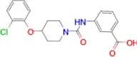 3-(4-(2-Chlorophenoxy)piperidine-1-carboxamido)benzoic acid