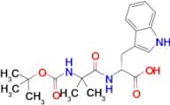 (R)-2-(2-((tert-Butoxycarbonyl)amino)-2-methylpropanamido)-3-(1H-indol-3-yl)propanoic acid