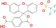 3′-Hydroxy-3-oxo-6′-[[(trifluoromethyl)sulfonyl]oxy]spiro[isobenzofuran-1(3H),9′-[9H]xanthene]-6-c…