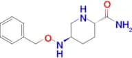 (2S,5R)-5-((Benzyloxy)amino)piperidine-2-carboxamide