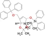 tert-Butyl(((3aR,4S,6aR)-2,2-dimethyl-6-((trityloxy)methyl)-4,6a-dihydro-3aH-cyclopenta[d][1,3]dio…