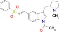 (S,E)-1-(3-((1-methylpyrrolidin-2-yl)methyl)-5-(2-(phenylsulfonyl)vinyl)-1H-indol-1-yl)ethan-1-one