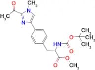 (S)-methyl 3-(4-(2-acetyl-1-methyl-1H-imidazol-4-yl)phenyl)-2-((tert-butoxycarbonyl)amino)propanoa…