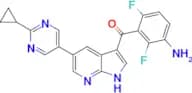 (3-Amino-2,6-difluorophenyl)(5-(2-cyclopropylpyrimidin-5-yl)-1H-pyrrolo[2,3-b]pyridin-3-yl)methano…