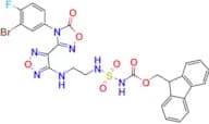(9H-fluoren-9-yl)methyl N-(2-((4-(4-(3-bromo-4-fluorophenyl)-5-oxo-4,5-dihydro-1,2,4-oxadiazol-3-y…