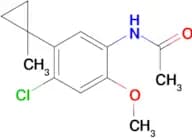 N-[4-Chloro-2-methoxy-5-(1-methylcyclopropyl)phenyl]acetamide