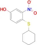 4-(Cyclohexylthio)-3-nitrophenol