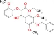 Ethyl 3-(4-(benzyloxy)-3,5-dimethoxyphenyl)-3-hydroxy-2-(2-methoxyphenoxy)propanoate