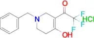 1-(1-benzyl-4-hydroxy-1,2,5,6-tetrahydropyridin-3-yl)-2,2,2-trifluoroethan-1-one hydrochloride
