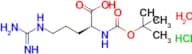 (S)-2-((tert-Butoxycarbonyl)amino)-5-guanidinopentanoic acid hydrochloride hydrate