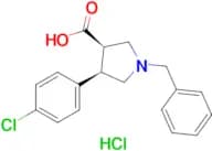 (3R,4R)-1-benzyl-4-(4-chlorophenyl)pyrrolidine-3-carboxylic acid hydrochloride