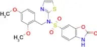 N-(2,4-dimethoxybenzyl)-2-oxo-N-(thiazol-2-yl)-2,3-dihydrobenzo[d]oxazole-6-sulfonamide