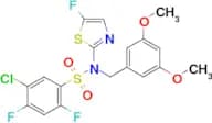 5-Chloro-N-(3,5-dimethoxybenzyl)-2,4-difluoro-N-(5-fluorothiazol-2-yl)benzenesulfonamide