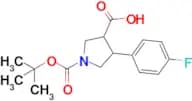 1-(tert-Butoxycarbonyl)-4-(4-fluorophenyl)pyrrolidine-3-carboxylic acid