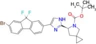 Tert-butyl (6S)-6-[4-(7-bromo-9,9-difluoro-9H-fluoren-2-yl)-1H-imidazol-2-yl]-5-azaspiro[2.4]hepta…