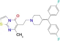 6-[2-[4-[BIS(4-FLUOROPHENYL)METHYLIDENE]PIPERIDIN-1-YL]ETHYL]-7-METHYL-[1,3]THIAZOLO[2,3-B]PYRIMID…
