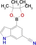 1H-INDOLE-6-CARBONITRILE, 4-(4,4,5,5-TETRAMETHYL-1,3,2-DIOXABOROLAN-2-YL)-