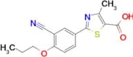 2-(3-CYANO-4-PROPOXYPHENYL)-4-METHYLTHIAZOLE-5-CARBOXYLIC ACID