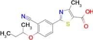 2-(4-(SEC-BUTOXY)-3-CYANOPHENYL)-4-METHYLTHIAZOLE-5-CARBOXYLIC ACID