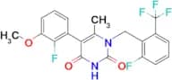 5-(2-FLUORO-3-METHOXYPHENYL)-1-[[2-FLUORO-6-(TRIFLUOROMETHYL)PHENYL]METHYL]-6-METHYL-2,4(1H,3H)-PY…