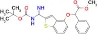 Methyl 2-{[2-({[(tert-butoxy)carbonyl]amino}methanimidoyl)-1-benzothiophen-4-yl]oxy}-2-phenylaceta…