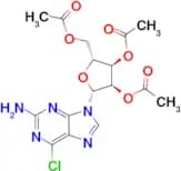 ACETIC ACID (2R,3R,4R,5R)-3,4-DIACETOXY-5-(2-AMINO-6-CHLORO-PURIN-9-YL)-TETRAHYDRO-FURAN-2-YLMETHY…