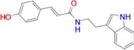(E)-N-[2-(3-INDOLYL)ETHYL]-3-(4-HYDROXYPHENYL)ACRYLAMIDE