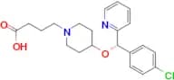 (+)-(S)-4-[4-[1-(4-CHLOROPHENYL)-1-(2-PYRIDYL)METHOXY]PIPERIDIN-1-YL]BUTYRIC ACID