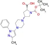 (2S,4S)-1-(TERT-BUTOXYCARBONYL)-4-(4-(3-METHYL-1-PHENYL-1H-PYRAZOL-5-YL)PIPERAZIN-1-YL)PYRROLIDINE…