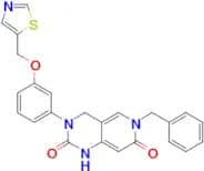 6-BENZYL-3-(3-(THIAZOL-5-YLMETHOXY)PHENYL)-3,4-DIHYDROPYRIDO[4,3-D]PYRIMIDINE-2,7(1H,6H)-DIONE