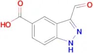 1H-INDAZOLE-5-CARBOXYLIC ACID, 3-FORMYL-