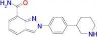 2-[4-(PIPERIDIN-3-YL)PHENYL]-2H-INDAZOLE-7-CARBOXAMIDE