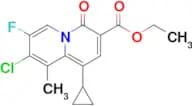 ETHYL 8-CHLORO-1-CYCLOPROPYL-7-FLUORO-9-METHYL-4-OXO-4H-QUINOLIZINE-3-CARBOXYLATE