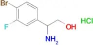 2-AMINO-2-(4-BROMO-3-FLUOROPHENYL)ETHAN-1-OL HCL