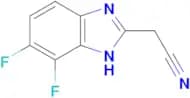 2-(6,7-difluoro-1H-1,3-benzodiazol-2-yl)acetonitrile
