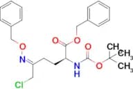 (S,E)-BENZYL 5-((BENZYLOXY)IMINO)-2-((TERT-BUTOXYCARBONYL)AMINO)-6-CHLOROHEXANOATE