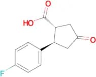 (1R,2R)-2-(4-FLUOROPHENYL)-4-OXOCYCLOPENTANE-1-CARBOXYLIC ACID