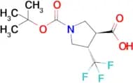 (3S,4S)-1-(TERT-BUTOXYCARBONYL)-4-(TRIFLUOROMETHYL)PYRROLIDINE-3-CARBOXYLIC ACID