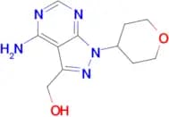 (4-AMINO-1-(TETRAHYDRO-2H-PYRAN-4-YL)-1H-PYRAZOLO[3,4-D]PYRIMIDIN-3-YL)METHANOL
