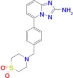 5-[4-[(1,1-DIOXO-1,4-THIAZINAN-4-YL)METHYL]PHENYL]-[1,2,4]TRIAZOLO[1,5-A]PYRIDIN-2-AMINE