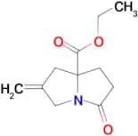 ETHYL 2-METHYLENE-5-OXOHEXAHYDRO-1H-PYRROLIZINE-7A-CARBOXYLATE