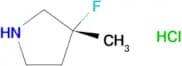 (3R)-3-FLUORO-3-METHYLPYRROLIDINE HYDROCHLORIDE