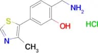 2-(AMINOMETHYL)-5-(4-METHYLTHIAZOL-5-YL)PHENOL HYDROCHLORIDE