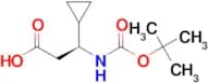 (3S)-3-(TERT-BUTOXYCARBONYLAMINO)-3-CYCLOPROPYL-PROPANOIC ACID