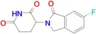3-(6-FLUORO-1-OXO-2,3-DIHYDRO-1H-ISOINDOL-2-YL)PIPERIDINE-2,6-DIONE