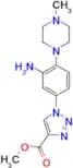 METHYL 1-[3-AMINO-4-(4-METHYL-1-PIPERAZINYL)PHENYL]-1H-1,2,3-TRIAZOLE-4-CARBOXYLATE