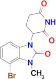 3-(4-BROMO-3-METHYL-2-OXO-2,3-DIHYDRO-1H-BENZO[D]IMIDAZOL-1-YL)PIPERIDINE-2,6-DIONE