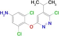 3,5-DICHLORO-4-((6-CHLORO-5-ISOPROPYLPYRIDAZIN-3-YL)OXY)ANILINE